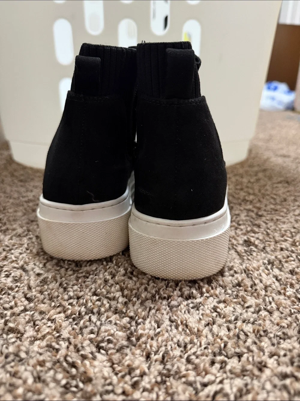 Girls Steven Madden Black Slip-On Platform Chelsea Sneakers